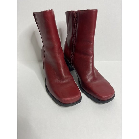 Naturalizer Red Ankle Boots - Picture 3 of 12